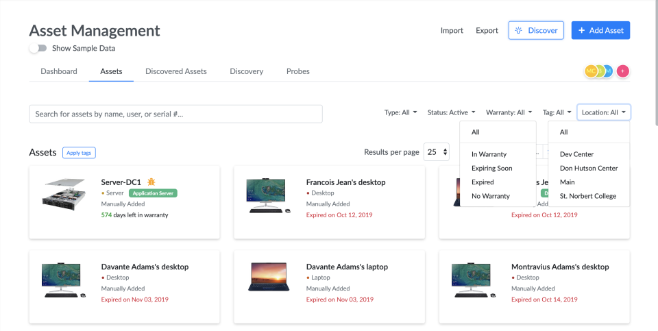 screenshot of Genuity IT Admin Suite
